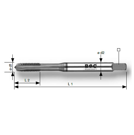 φd1：M4×0.7mm　L1：63mm　L2：7mm　φd2：4.5mm　■：3.4mm