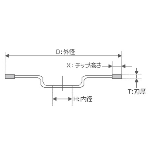 D：105mm　　T：1.8mm\nX：6mm　　H：20mm