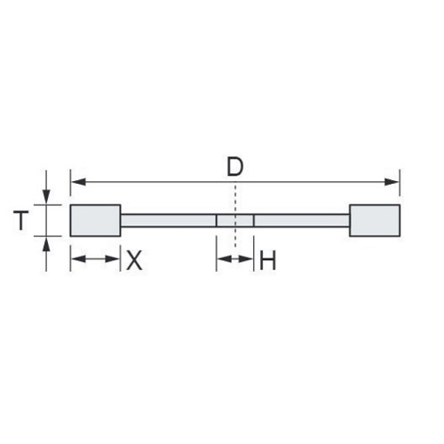 D：125mm、H：22.23mm、\nT：2.2mm、X：12mm\n