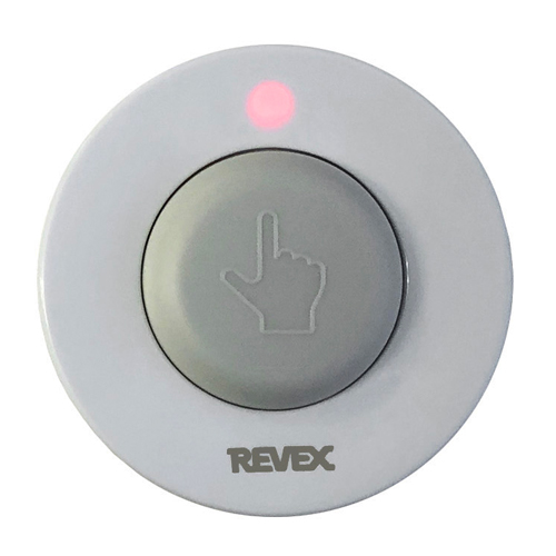 防水形押しボタン送信機は雨のかかる場所でも使用可能です。