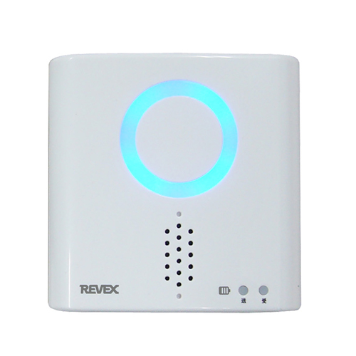 屋内専用受信チャイムは光と音でお知らせします。