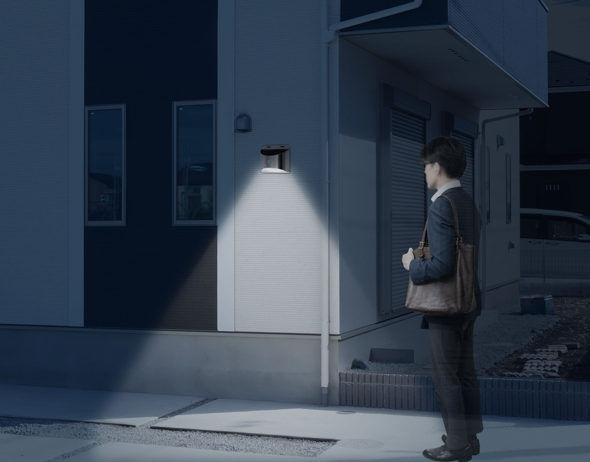 暗い時に人の動きを検知して自動点灯