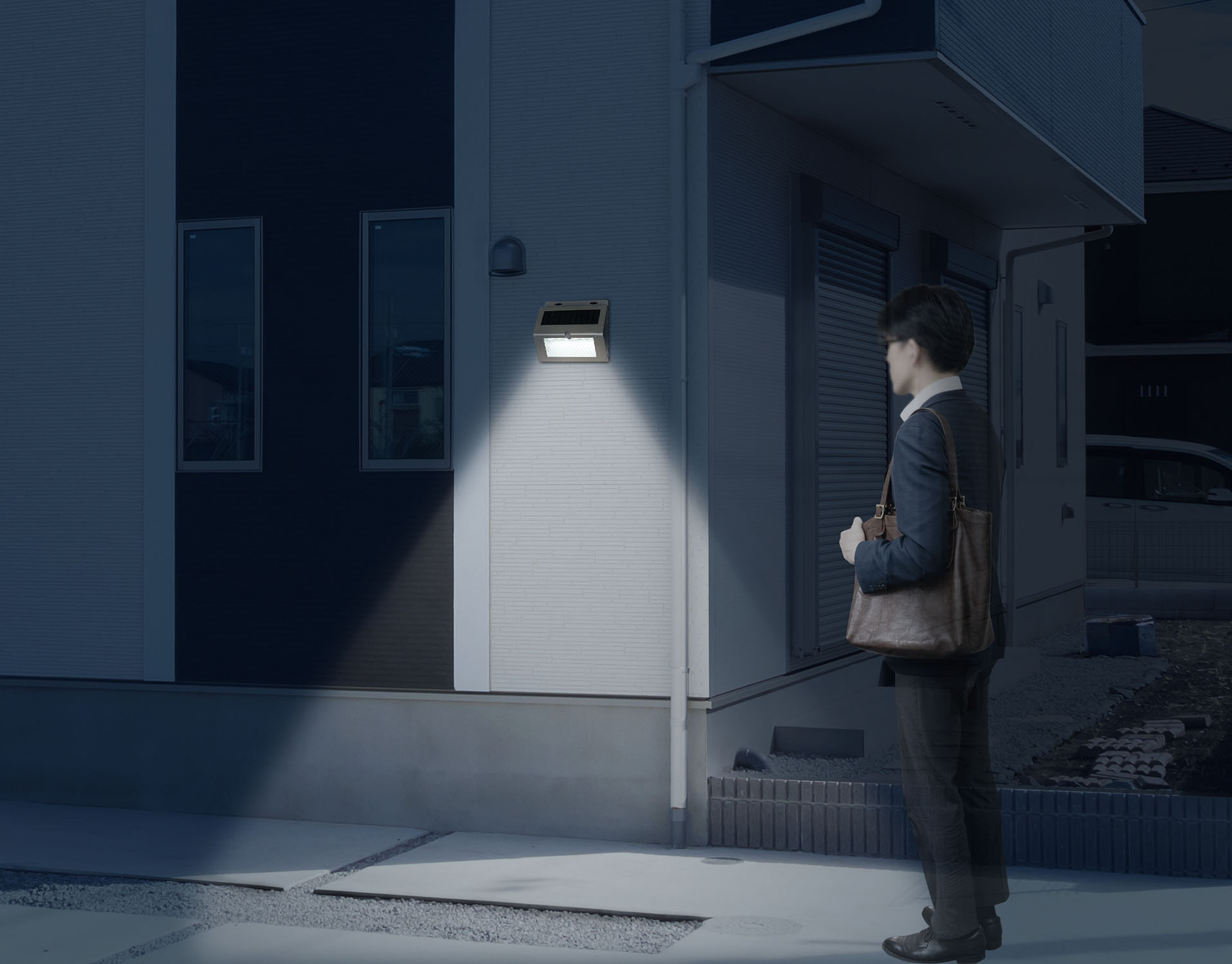 暗い時に人の動きを検知して自動点灯