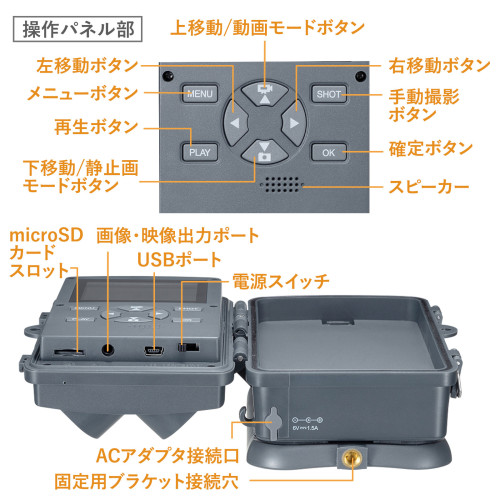 EA864CD-142｜[単3x8本] センサー付暗視カメラ(防水型)のページ -