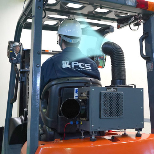 カウンター式フォークリフト設置例\n※旧モデルの画像です