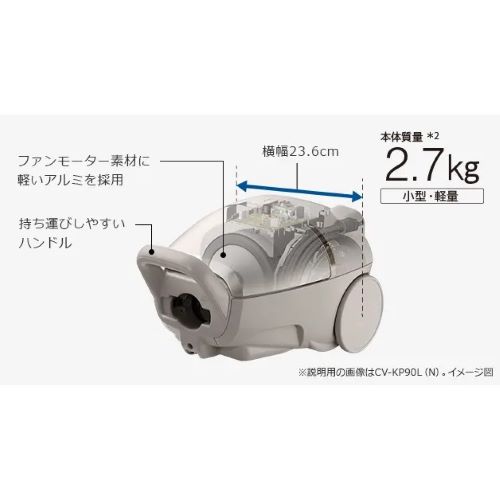 軽量・コンパクト構造で持ち運びがラクラク。