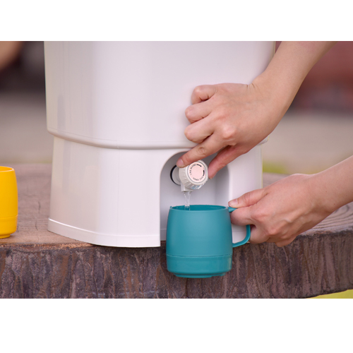 必要な量だけ出せる蛇口付き