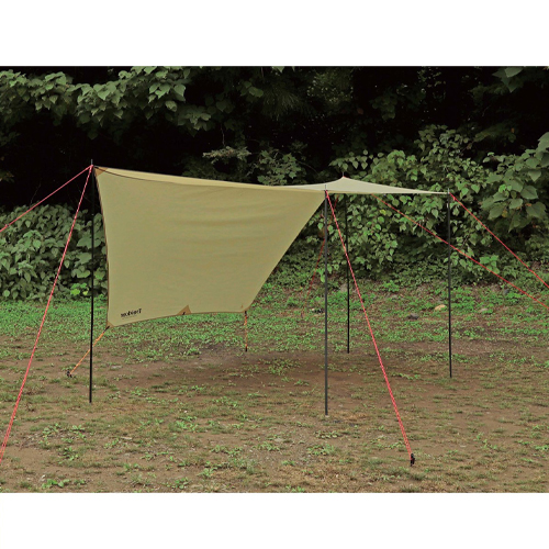 効果的な日除け・風除けに最適\n※別売りポール2本を使用