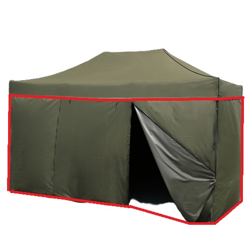 前面(ファスナー1本のみ開けた状態)