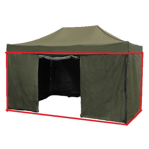 前面(ファスナーを全て開けた状態。巻き上げて結んでおくための紐付き)