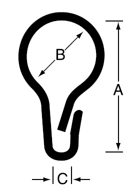 A：37mm、B：21mm、C：6.8mm