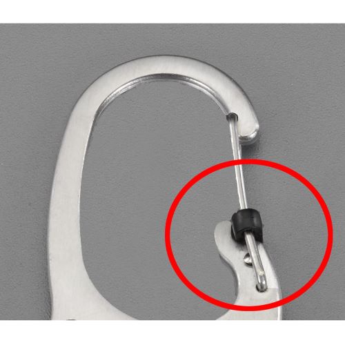 ★ゲート部分にもロック機能があり、セキュリティ性の高いキーリングです。