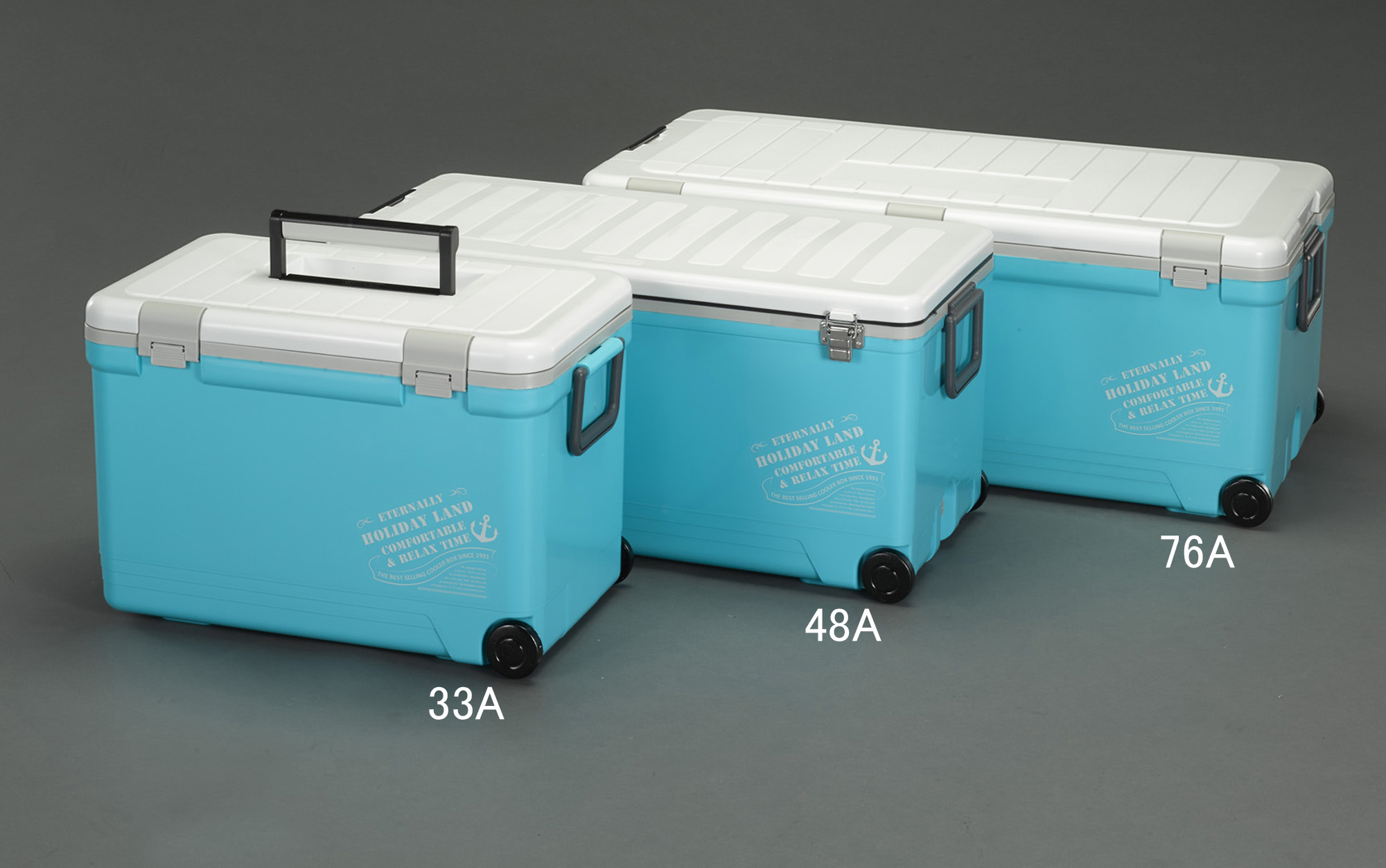 クーラーボックス(48L)未使用品 クーラーボックス 48L キャプテンスタッグ リガード ホイールクーラー
