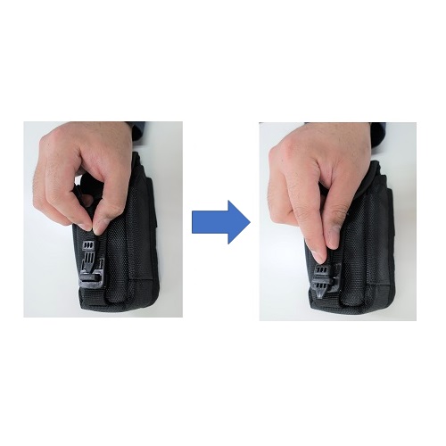 カバーを片手で開閉できます。