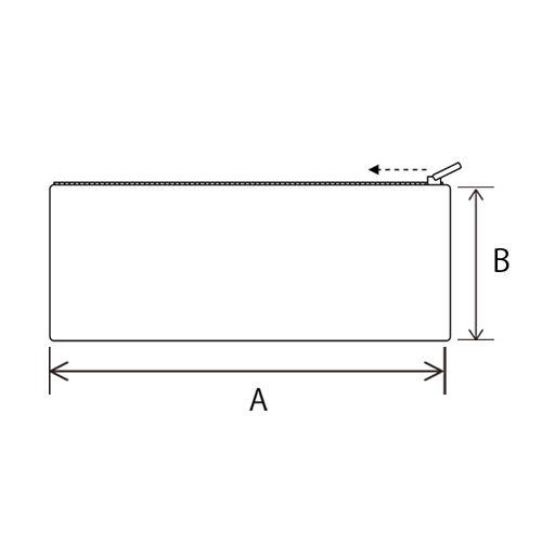 A：250mm  　 B：100mm