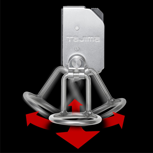 体の動きを邪魔しない自在ジョイントを採用