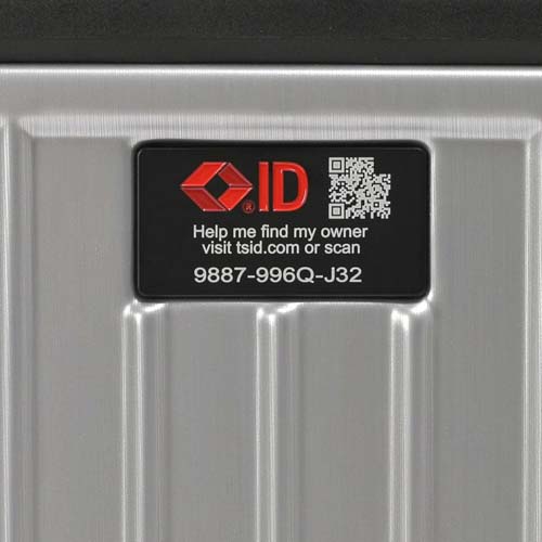 荷物の紛失時に発見率が向上するトラベルセントリーID付き。