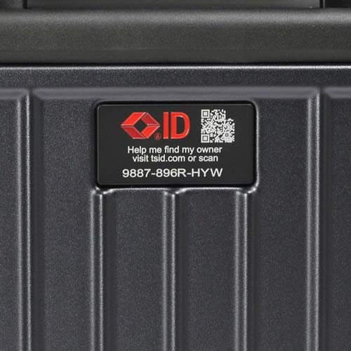 荷物の紛失時に発見率が向上するトラベルセントリーID付き。