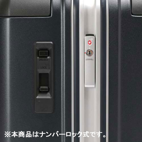 本体側面に設置されたスライドスイッチで簡単に前面側の2輪のロック・アンロックができます。