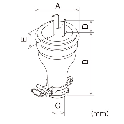 A：φ48mm　　　B：80mm　　　C：φ11～13mm\nD：17mm　　　E：20mm