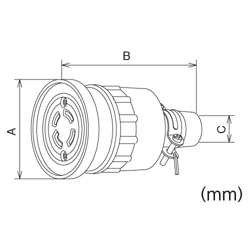 A：φ76mm　　　B：124mm\nC：φ15～17mm