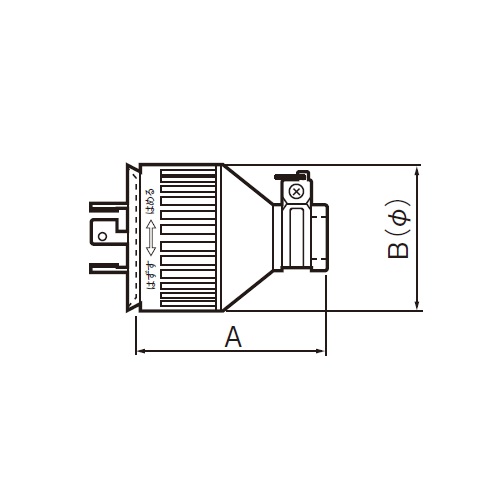 A：64.5mm　　　B：46mm