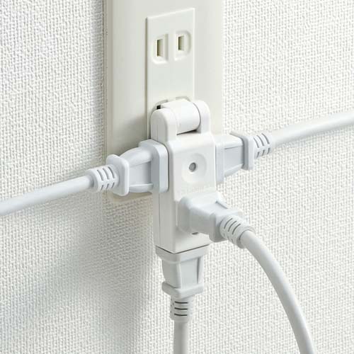電源を4方向に分配できる