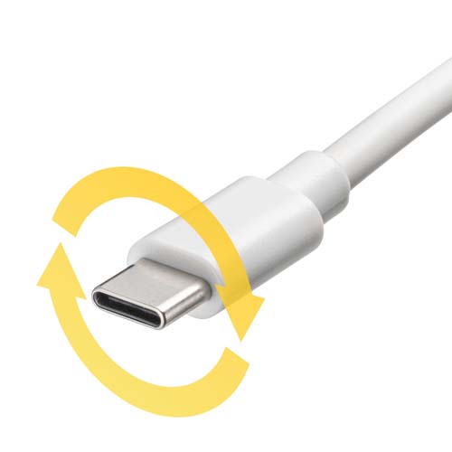 表・裏を気にせず使えるUSB Type-Cコネクタ
