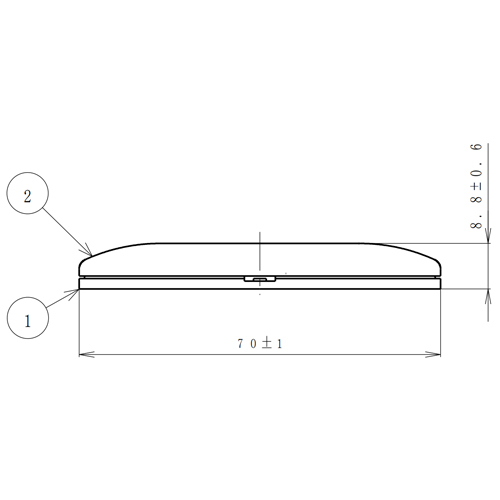 単位：mm\n※①②は図面をご確認ください。