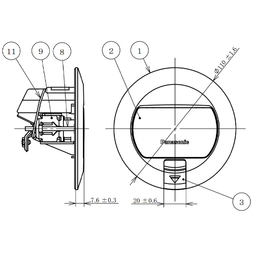 単位：mm\n※①②③⑧⑨⑪は図面をご確認ください。