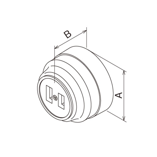 A：φ83mm　　　B：57mm