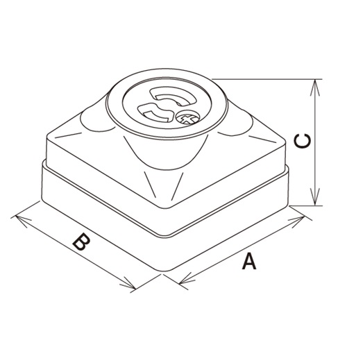 A：76mm　　　B：76mm　　　C：46.3mm