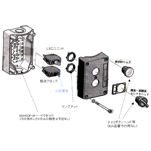 EA940DF-21～-32、-41組み合わせて使用可能