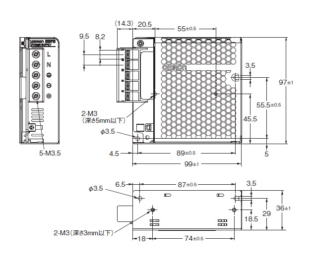 EA940DN-72A｜DC12V/ 50W ｽｲｯﾁﾝｸﾞﾊﾟﾜｰｻﾌﾟﾗｲ(正面取付)のページ -