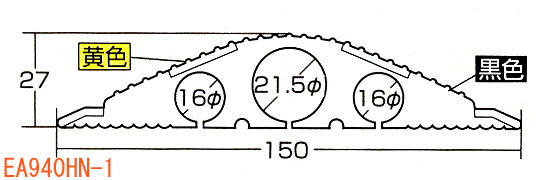 EA940HN-1｜150x27mmx5m トラケーブルプロテクターのページ -