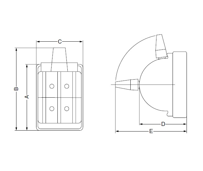 A：92mm、B：111mm、C：54mm、\nD：66mm、E：99mm