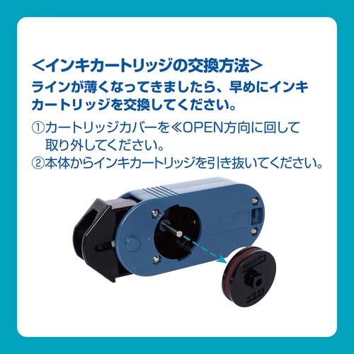 インキカートリッジの交換方法