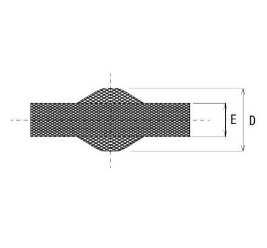 使用最大径D：6mm、折径E：3mm