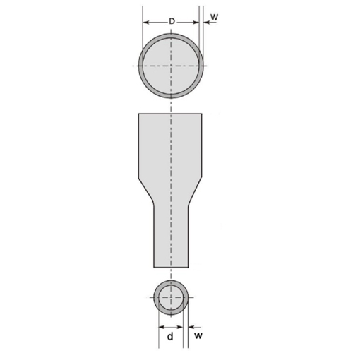 D：5.5mm　　　W：0.28mm\nd：2.5mm　　　w：0.52mm