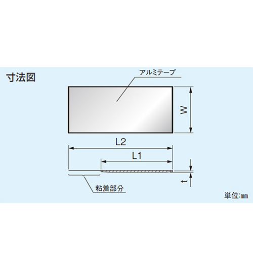 L1：1175、L2：200、W：55、t：2（mm）