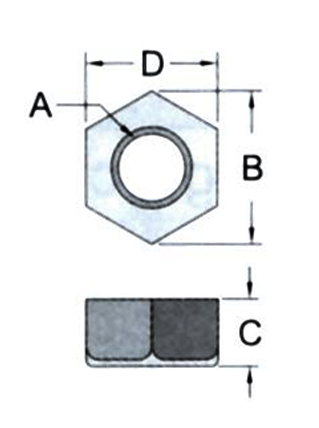 A：M4×0.7mm、B：8.1mm、C：3.2mm、D：7.0mm