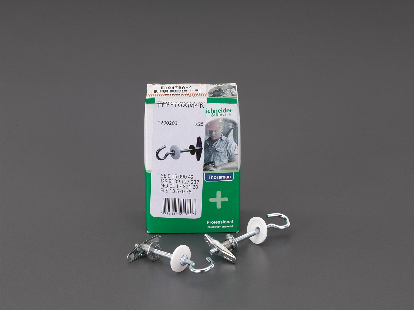 EA947BA-4｜M4/10-26mm ボードアンカー(ﾌｯｸ付/25本)のページ -