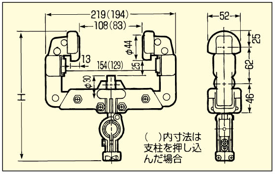 EA947GA-23｜20-30mm ケーブル滑車(125・150mmＩ形鋼用)｜株式会社エスコ