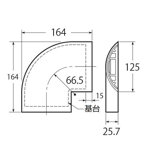 EA947HM-37F｜117mm ワゴンモールコーナー(ﾍﾞｰｼﾞｭ)のページ -