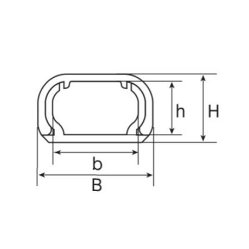 B：21mm\nH：10mm\nb：16.2mm\nh：7.6mm