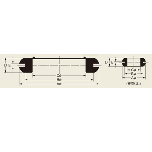 A(外径)：φ32mm　　　B(溝径)：φ25mm\nC(内径)：φ20mm　　　 D(厚み)：9mm\nE(溝幅)：2mm