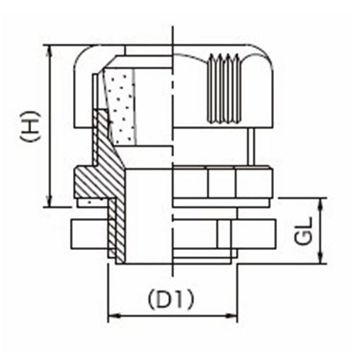 D1：G3/8　　　GL：11mm\nH：25.5mm