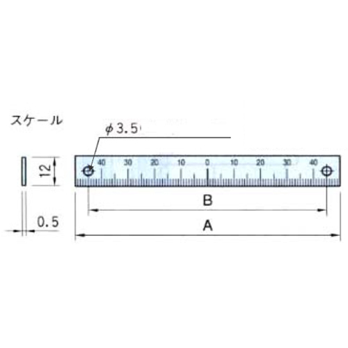 A:100mm　　　　　B:90mm