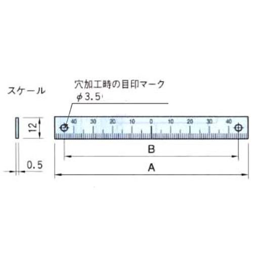 A:100mm　　　　　B:90mm