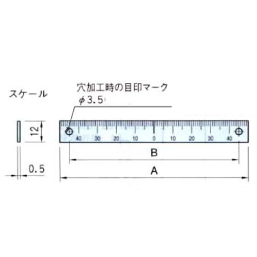 A:200mm　　　　　B:95mm